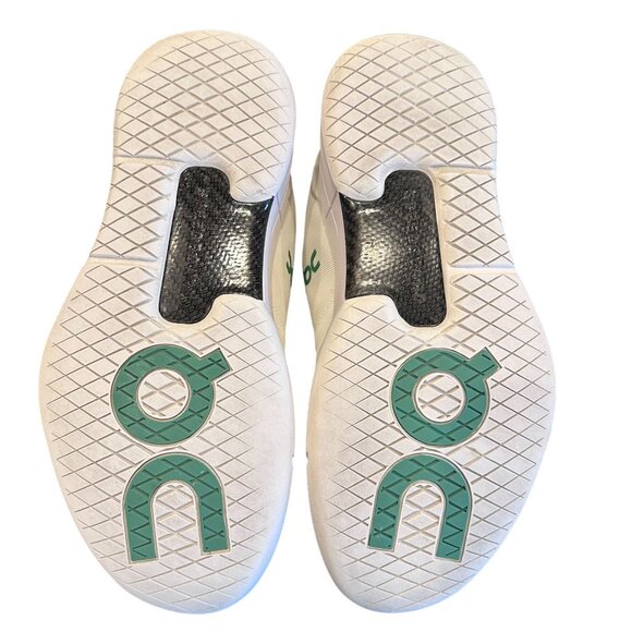 On Running The Roger Advantage Mens Tennis Shoes White/Green 12 - Picture 5 of 8